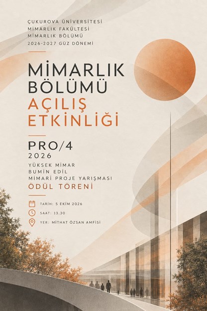MİMARLIK BÖLÜMÜ 2026-2027 EĞİTİM DÖNEMİ AÇILIŞ ETKİNLİĞİ