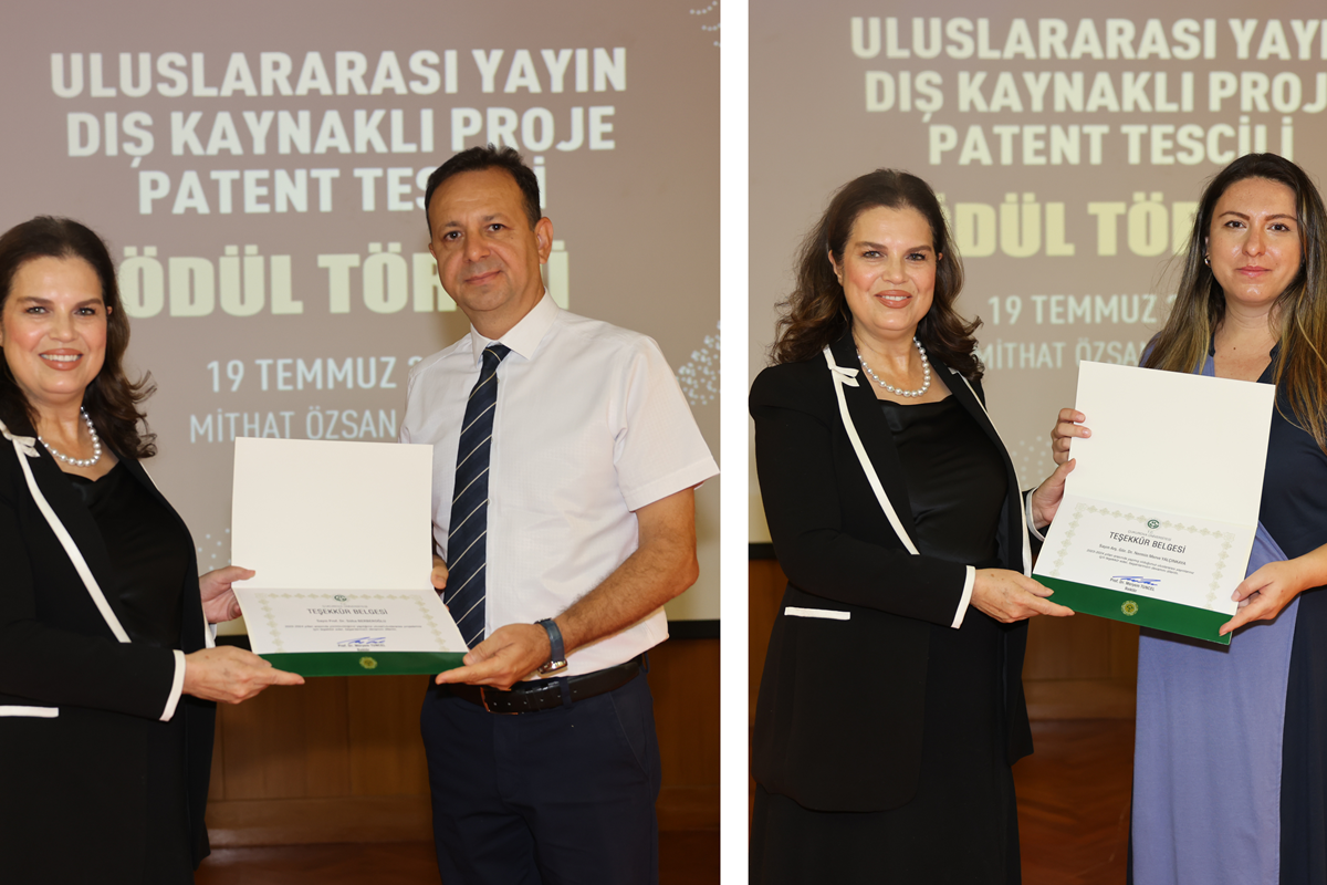 ÖĞRETİM ÜYELERİMİZ AKADEMİK ÇALIŞMALARIYLA ÖDÜL ALDI