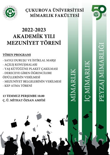 2022-2023 Akademik Yılı Mezuniyet Programı