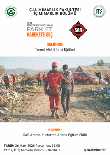 Seminer: Temel Afet Bilinci Eğitimi
